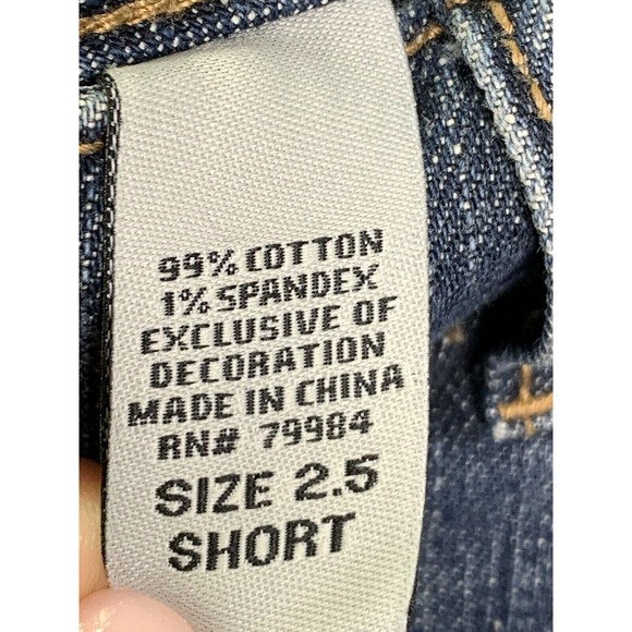 Chico's Platinum Womens Jeans Denim Medium Wash Straight Leg Cotton Sz 2.5 Short - Picture 10 of 11
